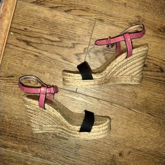 Marc by Marc Jacobs black and red espadrilles sz 40 - Picture 3 of 7